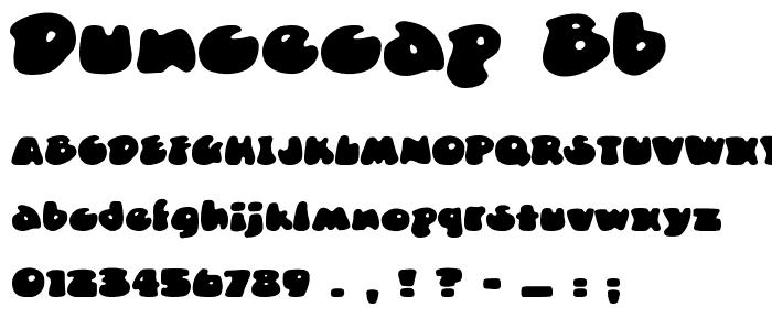 DunceCap BB font